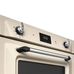 Электрический духовой шкаф Smeg SOP6900TP, 60 см, 9 функций, пиролиз, кремовый, класс A.