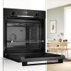 Духовой шкаф Serie 6 черный, класс А, 7 режимов, LCD-дисплей, EcoClean, SoftClose - идеальный выбор для вашей кухни