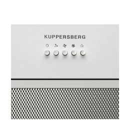 Вытяжка Kuppersberg INPUSH 60 W, 60 см, 780 м³/ч, 3 скорости, механическое управление, белая, периметральное всасывание, угольный фильтр KF-SC 2 (опция), уровень шума 62 дБ.