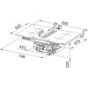 Индукционная варочная поверхность с вытяжкой Franke FMA 8372 4RC R HI, 83 см, 4 зоны нагрева, сенсорное управление, 1100 м³/ч - серия Maris