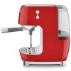 Рожковая эспрессо кофемашина SMEG 50-х годов, 15 бар, капучинатор, 1.4 л, красная