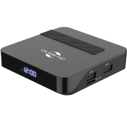 Медиаплеер/ Mediaplayer Dune HD AV1 4K Plus: UltraHD/60 Hz/HDR/HDR10+/ CPU Amlogic S905W2, RAM 4 Gb, Flash 32 Gb, 2xUSB2.0, Micro SD, LAN 100Mb/s, WiFi 802.11ac, BT 5.0, HDMI 2.1, S/PDIF, Audio Out, IR Remote Control, Android 11
