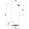 Вытяжка Franke/Best AXIS 35 WH - Цилиндрическая настенная вытяжка 35 см, 750 м³/ч с LED освещением и электронным управлением