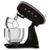Планетарный миксер SMEG 50-х годов, 1000 Вт, 4.8 л, 10 скоростей, черный