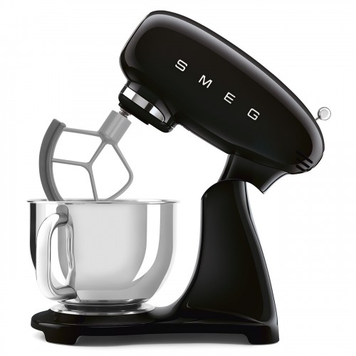 Планетарный миксер SMEG 50-х годов, 1000 Вт, 4.8 л, 10 скоростей, черный
