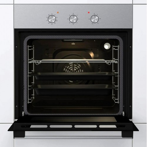 Духовой шкаф Gorenje с объемом 73 л, механическим управлением и EcoClean, энергоэффективность А, нержавеющая сталь