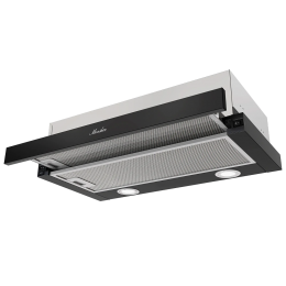 Вытяжка MONSHER Loin 60 Noir, телескопическая, 650 м³/ч, 2 скорости, 53 дБ, черная