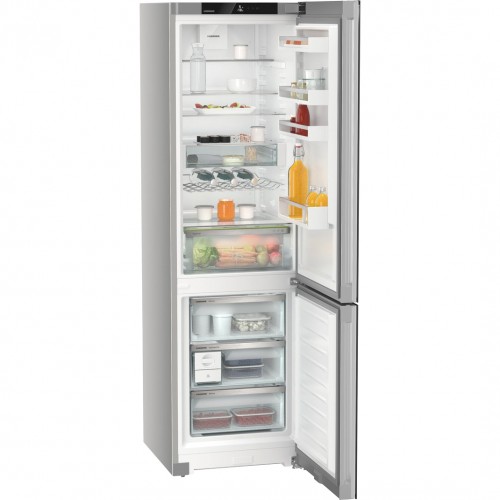 Холодильник LIEBHERR с NoFrost, EasyFresh, 3 контейнерами, высота 201,5 см, класс A++, черное стекло