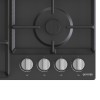 Встраиваемая газовая варочная панель GORENJE черная с автоматическим электроподжигом, размеры 13x60x52 см, вес 11,5 кг