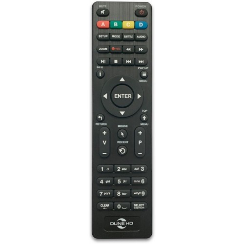 Медиаплеер/ Mediaplayer Dune HD AV1 4K Plus: UltraHD/60 Hz/HDR/HDR10+/ CPU Amlogic S905W2, RAM 4 Gb, Flash 32 Gb, 2xUSB2.0, Micro SD, LAN 100Mb/s, WiFi 802.11ac, BT 5.0, HDMI 2.1, S/PDIF, Audio Out, IR Remote Control, Android 11