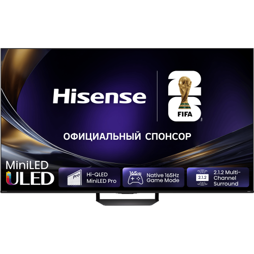 Телевизор ЖК 55 Hisense Ultra HD Mini LED с 4K, Smart TV, HDR 10+, Dolby Atmos - идеальный выбор для вашего дома