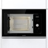 Встраиваемая микроволновая печь GORENJE с электронным управлением, черная, 20 л, левостороннее открывание, размеры 59,5 × 38,8 × 34,4 см