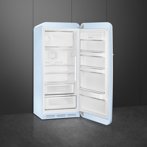 Холодильник SMEG 50-х годов, однокамерный, 270 л, пастельный голубой, MultiFlow, инверторный компрессор, энергоэффективность С