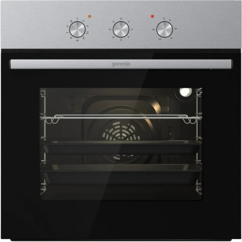 Духовой шкаф Gorenje с объемом 73 л, механическим управлением и EcoClean, энергоэффективность А, нержавеющая сталь