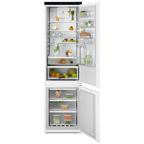 Встраиваемый холодильник ELECTROLUX TwinTech 600 с No Frost, 269 л, сенсорное управление, зона свежести, скользящие направляющие