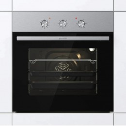 Духовой шкаф GORENJE BO6727E03NX, 73 л, класс А, механическое управление, CompactDoor, EcoClean.