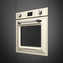 Электрический духовой шкаф Smeg SOP6900TP, 60 см, 9 функций, пиролиз, кремовый, класс A.