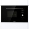 Встраиваемая микроволновая печь GORENJE с электронным управлением, черная, 20 л, левостороннее открывание, размеры 59,5 × 38,8 × 34,4 см
