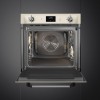Встраиваемая электрическая духовка SMEG 60 см с пиролизом, 9 функций, кремовая, класс А