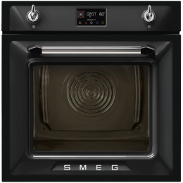 Духовой шкаф SMEG SOP6902S2PN, 60 см, 12 функций, пароувлажнение, пиролиз, черный