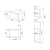 Встраиваемая микроволновая печь SMEG с 6 функциями, 8 автоматическими программами и грилем - черная, 26 л, сенсорное управление, LED-дисплей
