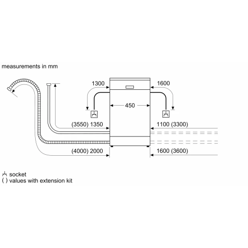 Встраиваемая посудомоечная машина Serie 2 45 см с Home Connect - Класс A-А-A, 5 программ, удалённый запуск и HygienePlus