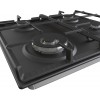 Встраиваемая газовая варочная панель GORENJE черная с автоматическим электроподжигом, размеры 13x60x52 см, вес 11,5 кг