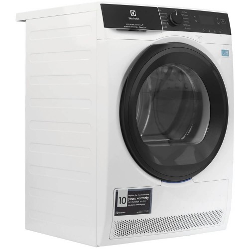 Сушильный барабан ELECTROLUX с тепловым насосом, 9 кг, 12 программ, инверторный мотор, белый, глубина 63.8 см - SteamCare