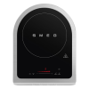 Настольная индукционная плита Smeg 1 зона, 1.45/2.1 кВт, сенсорное управление, таймер, изумрудно-зеленая