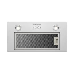 Вытяжка Kuppersberg INPUSH 60 W, 60 см, 780 м³/ч, 3 скорости, механическое управление, белая, периметральное всасывание, угольный фильтр KF-SC 2 (опция), уровень шума 62 дБ.