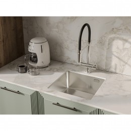 Rivelato Rinox 4444 UN Мойка нерж.сталь 1 чаша 440*440*200 мм, монтаж: универсальный, материал: нержавеющая сталь, цвет: нержавеющая сталь