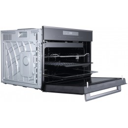 Korting OKB 3250 GNBX MW - Встраиваемый духовой шкаф 45 см, СВЧ, TouchControl, 10 режимов нагрева, LED дисплей.