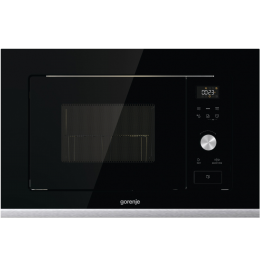 Gorenje BMX201AG1BG - Встраиваемая микроволновая печь, 800 Вт, черная, 20 л, электронное управление.
