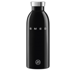 Термобутылка SMEG, стиль 50-х г.г., объем 500 мл, двойные стенки, поддержание тепла до 12 часов, поддержание холода до 24 часов, цвет черный