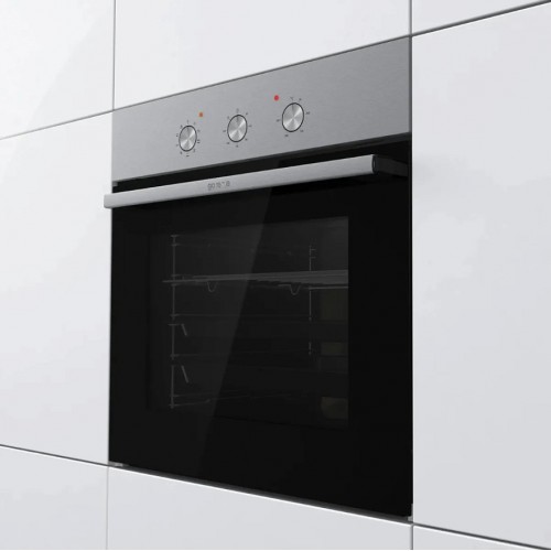 Духовой шкаф Gorenje с объемом 73 л, механическим управлением и EcoClean, энергоэффективность А, нержавеющая сталь