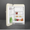 Холодильник SMEG/ Холодильник SMEG, отдельностоящий, однодверный, LED подсветка, внутренняя морозильная камера, электромеханический контроль температуры, стандартный компрессор, полезный объем 105 л, энергоэффективность D, уровень шума 35 дБ, цвет кремовы