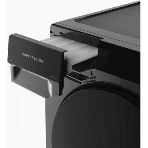 Сушильная машина KUPPERSBERG/ KITCHEN RETAIL / Сушильная машина KUPPERSBERG, High-Tech, загрузка 10 кг, 16 программ, тепловой насос, отсрочка старта, реверс барабана, ультрафиолет, сенсорное управление, блокировка от детей, энергоэффективность А+, цвет се
