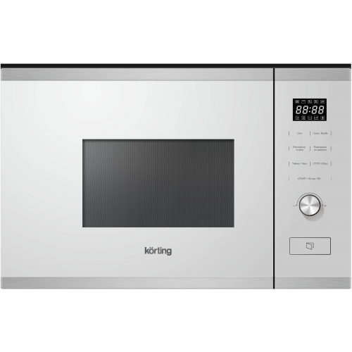 Встраиваемая микроволновая печь Korting с грилем 20 л, сенсорное управление Touch Control, LED дисплей Cold White, дизайн Spectrum