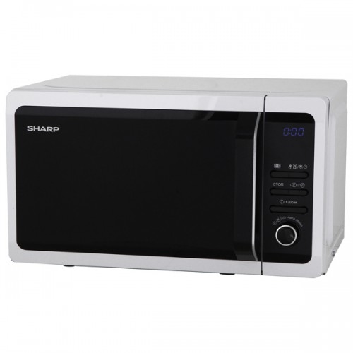 Микроволновая печь Sharp 20 л, 800 Вт, белая эмаль - Надежное решение для кухни
