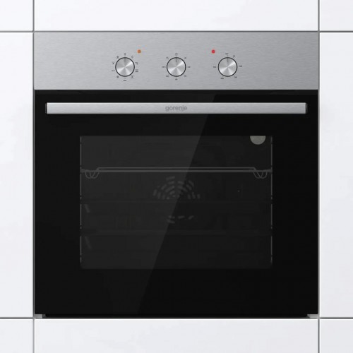 Духовой шкаф Gorenje с объемом 73 л, механическим управлением и EcoClean, энергоэффективность А, нержавеющая сталь