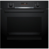 Духовой шкаф Serie 6 черный, класс А, 7 режимов, LCD-дисплей, EcoClean, SoftClose - идеальный выбор для вашей кухни