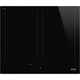 Варочная поверхность Smeg SIM3644D, 60 см, индукция, 4 зоны нагрева, слайдерное управление, таймер, черная.