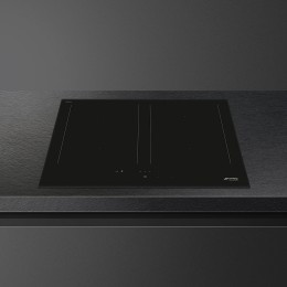 Варочная поверхность Smeg SIM3644D, 60 см, индукция, 4 зоны нагрева, слайдерное управление, таймер, черная.