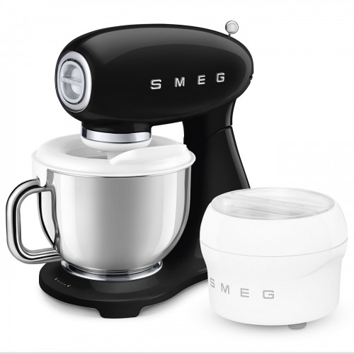 Планетарный миксер SMEG 50-х годов, 1000 Вт, 4.8 л, 10 скоростей, черный