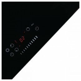 Варочная панель Korting HK 6351 B3, 60см, стеклокерамика, сенсор Slider Touch, 3 зоны нагрева, таймер, индикация остаточного тепла.