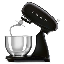 Планетарный миксер SMEG SMF05BLEU, 1000 Вт, 4.8 л, 10 скоростей, черный.