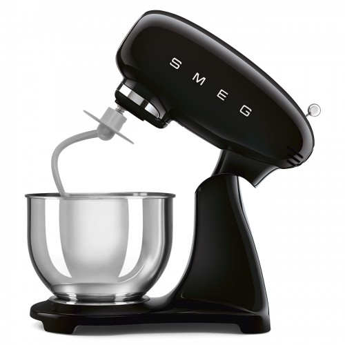 Планетарный миксер SMEG 50-х годов, 1000 Вт, 4.8 л, 10 скоростей, черный