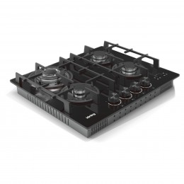Варочная панель Korting hgg 6447 icptn, газовая, 60 см, 4 конфорки, WOK, таймер, газ-контроль