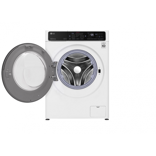 Стиральная машина LG/ Стиральная машина LG, отдельностоящая, ВхШхГ 850х600х455 мм, загрузка 7 кг, 1200 об/мин, LED дисплей, технология AI DD, дозагрузка белья, пар, инверторный мотор с прямым приводом, отсрочка старта, энергоэффективность А, цвет белый