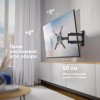 Кронштейн ONKRON для телевизоров 32-65 дюймов, наклон -5º+8º, поворот 180º, черный, макс. 400x400, от стены 55-500мм